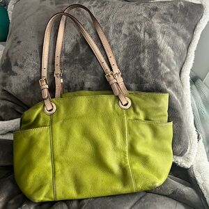 Michael Kors Lime Green Shoulder Handbag